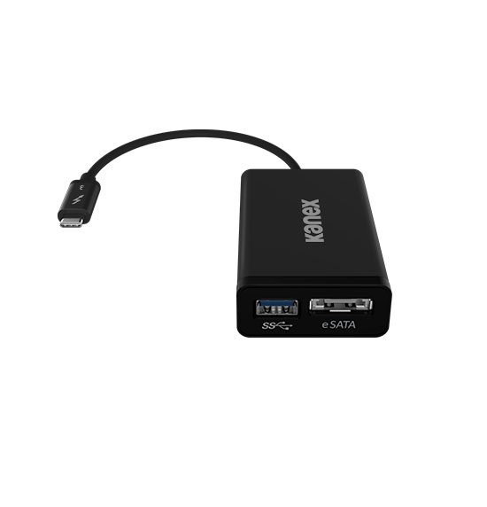 Kanex thunderbolt 3 to esata usb 3 0 adapter
