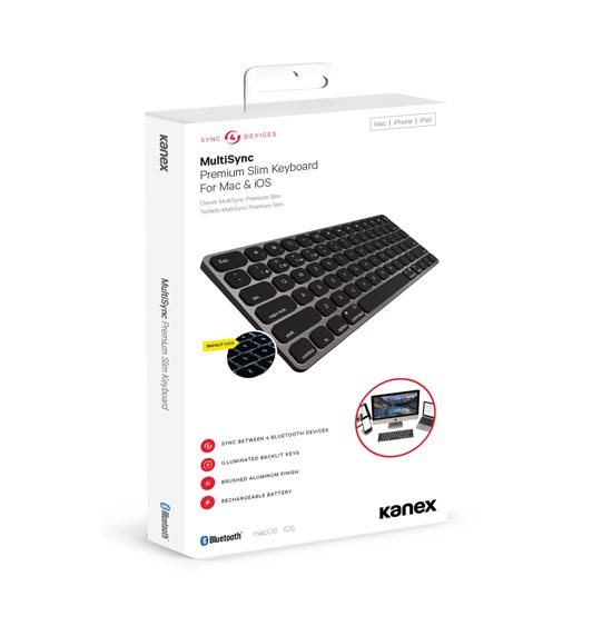 spiritueel hardop Norm Kanex MultiSync Premium Slim Keyboard For Mac & iOS