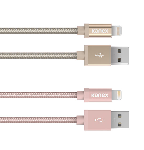 1.2 M Kanex Apple Certified Lightning to USB Cable with SureFit Connector 4 feet Purple K8PIN4FPR 