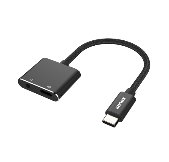 USB C Charge & Music – Adaptateur 2 en 1 prise jack casque audio