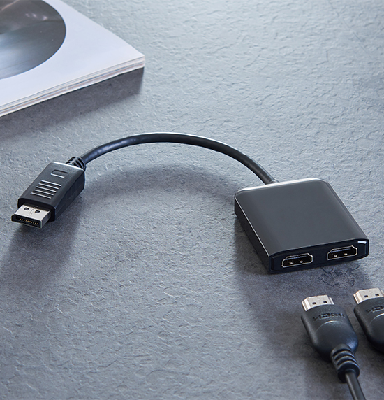 Kanex iAdapt DisplayPort™ to Dual HDMI™ Adapter with 4K Support