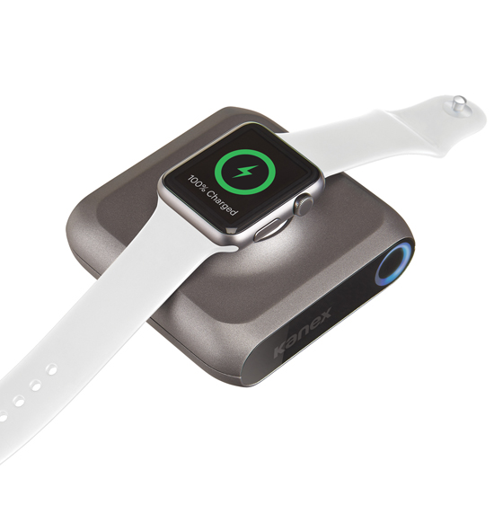 revolt Powerbank Apple Watch: 3in1-Wireless-Powerbank für iPhone &  AppleWatch, USB-C PD, 10Ah, 22,5W (Powerbank Apple Watch und iPhone)