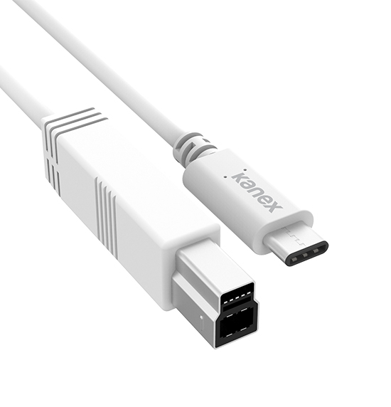 Kanex USB-C to Standard-B Printer Cable 4 Feet - White
