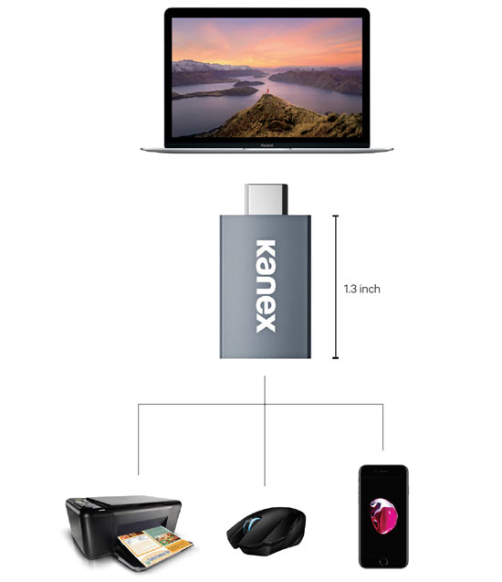 USB-C to USB 3.0 Premium Mini Adapter